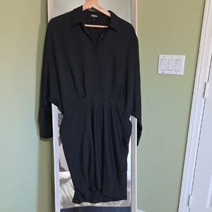 Express Black Long Sleeve Dress